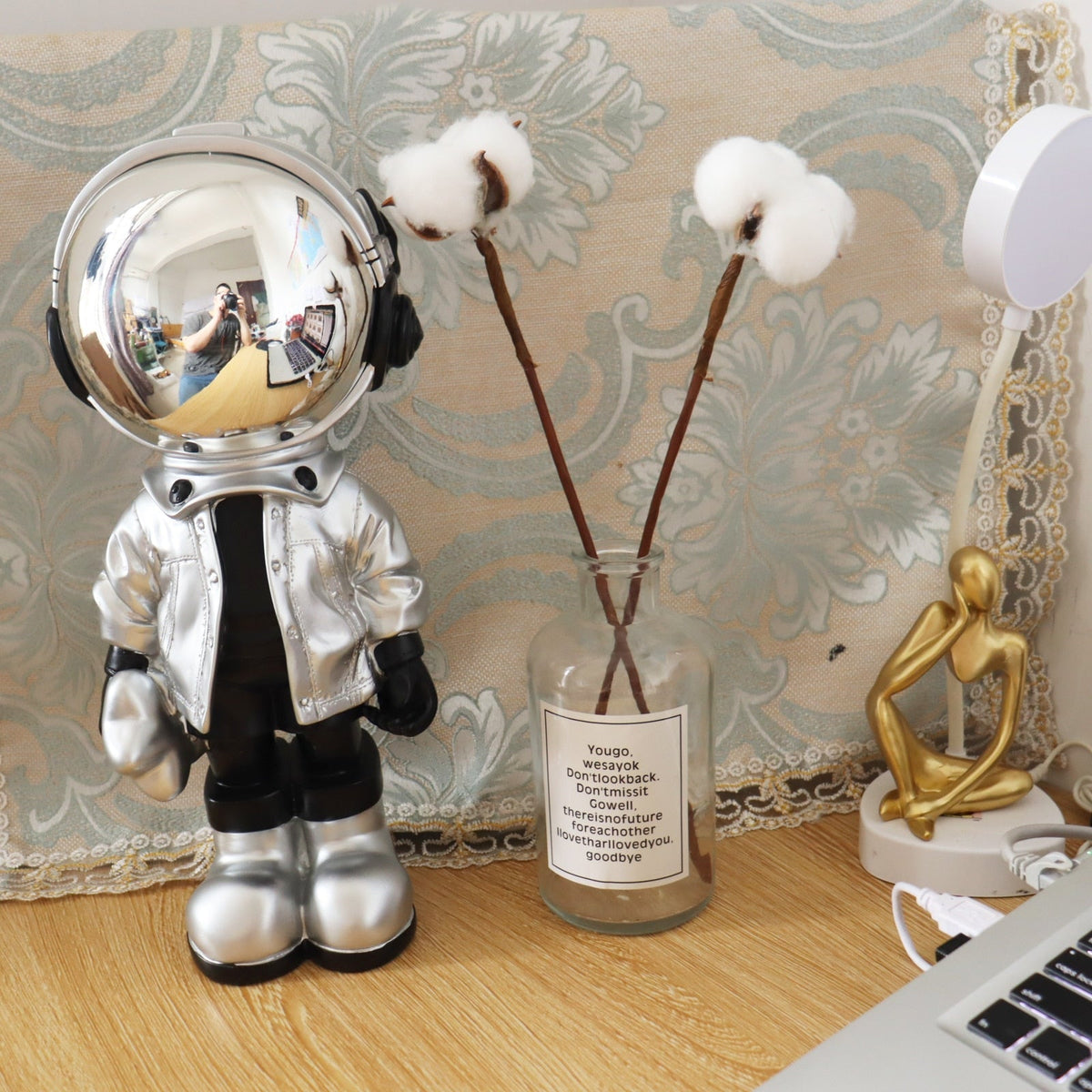 Aesthetic Astronaut Figurine Decor