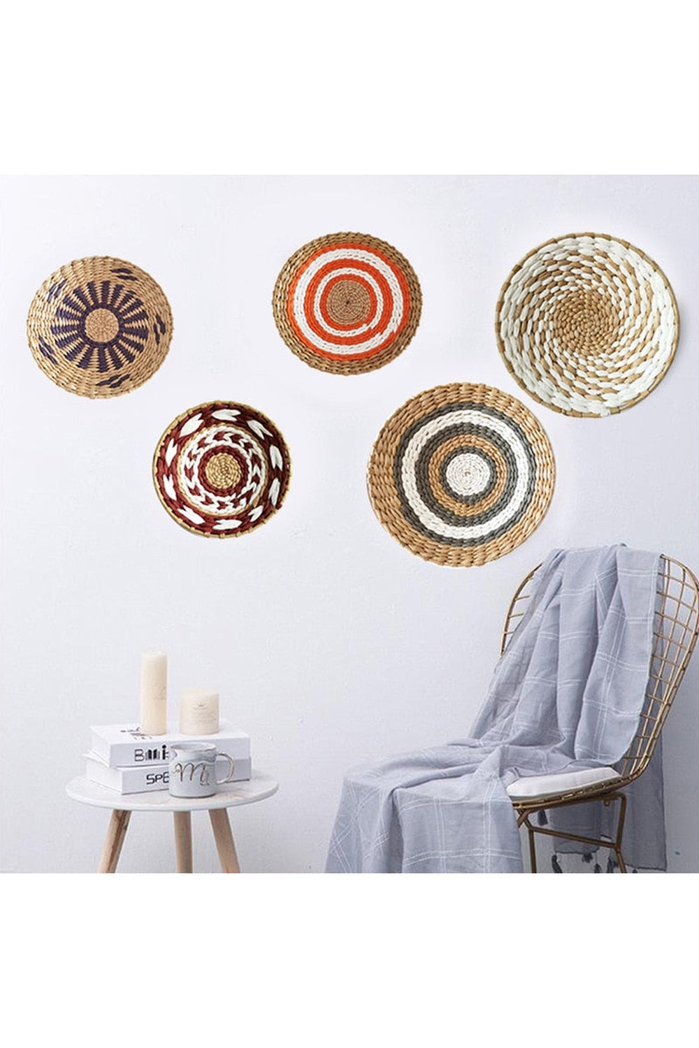 Artistic Straw Wall Hanging Decor