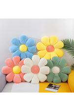 Colorful Daisy Pillow Design