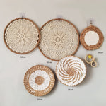 Light Academia Wicker Plate