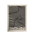 Bauhaus Lines Inspired Canvas Poster