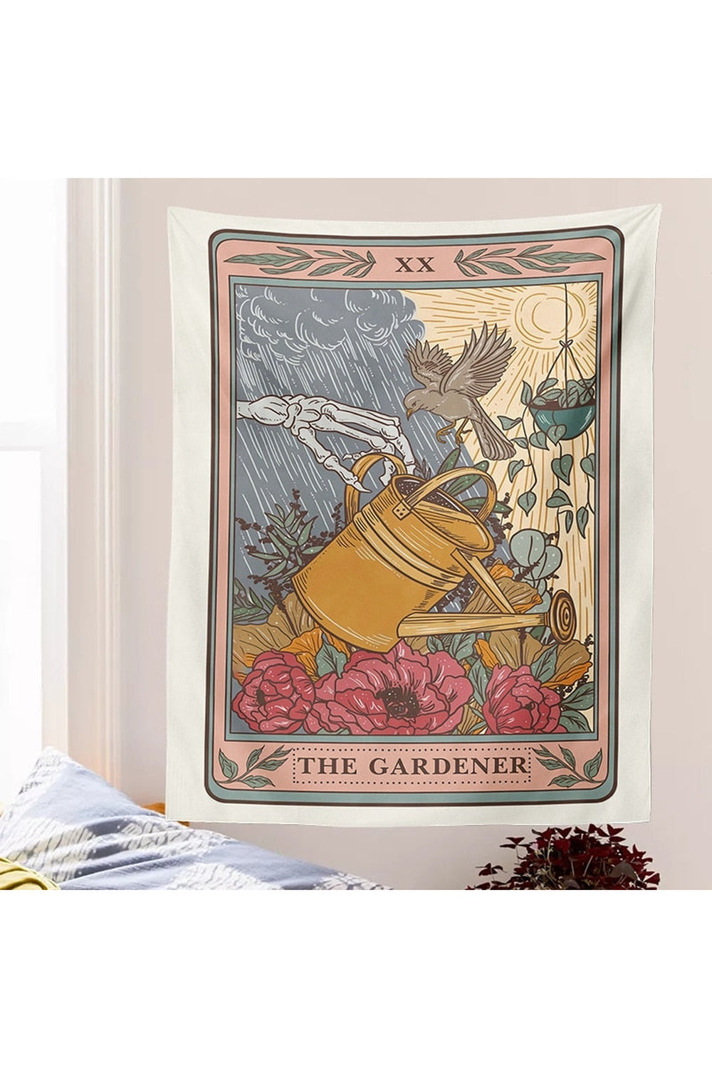 Coffee Themed Tarot Tapestry