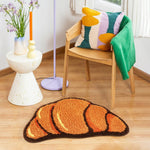 Cartoon Croissant Bathmat