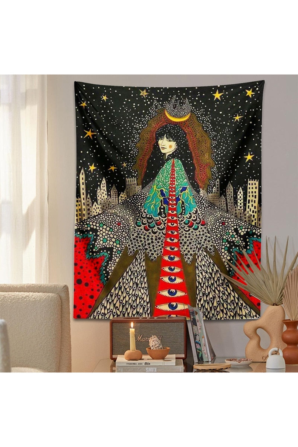 Way To The Girl Psychedelic Tapestry