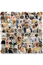 Dog Cat Meme Funny Stickers 10/30/50/100pcs