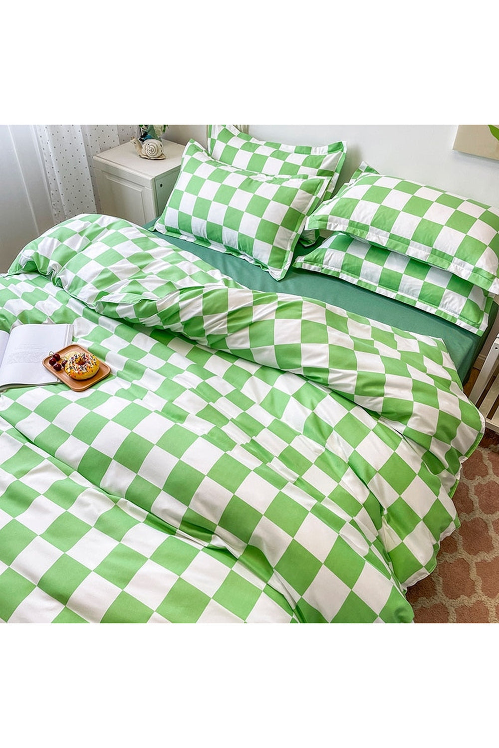 Soft Checkerboard Bedding Collection