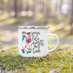 Nurse Life Themed Enamel Mug