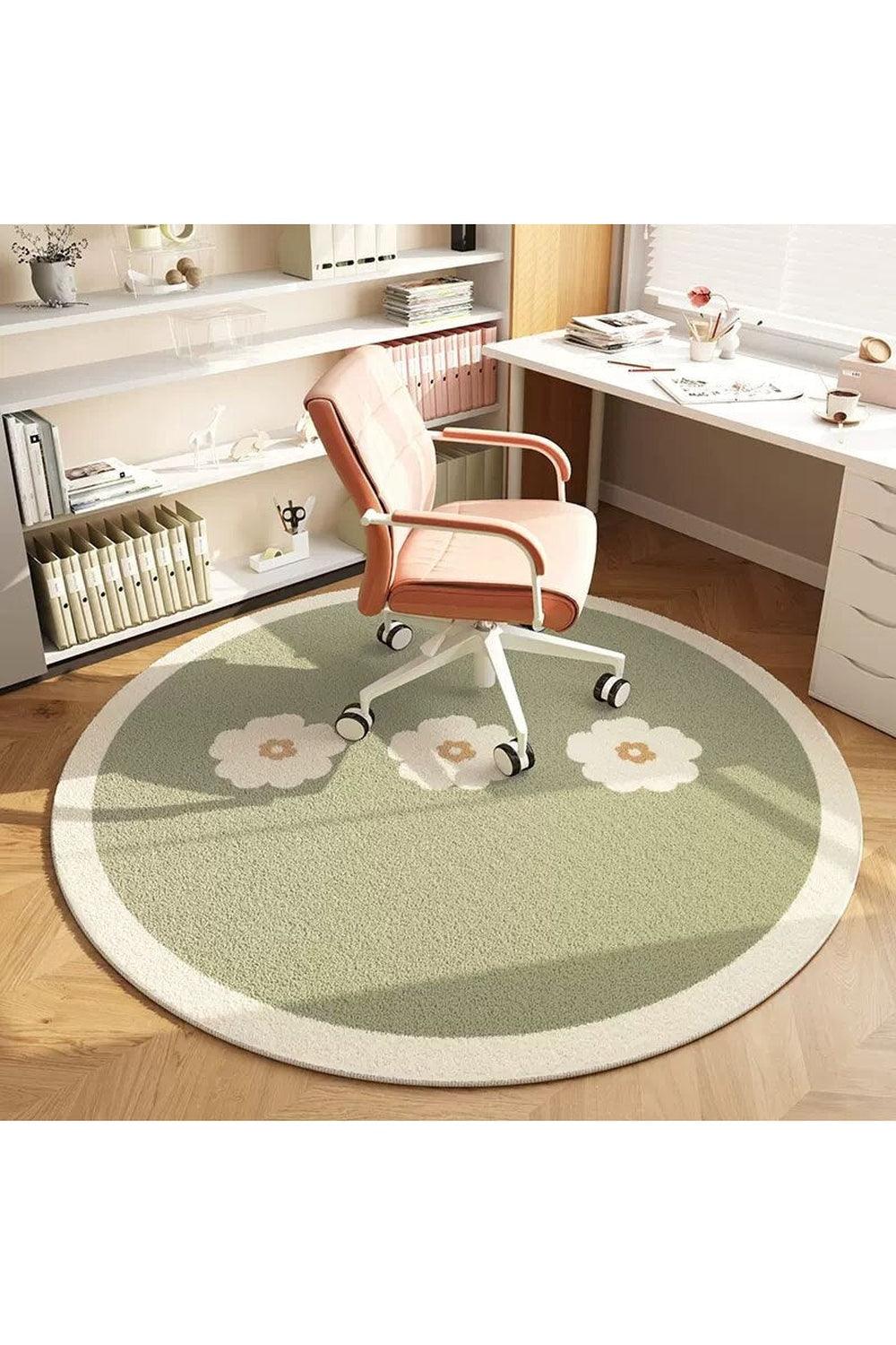 Girlish Floral Decor Rug