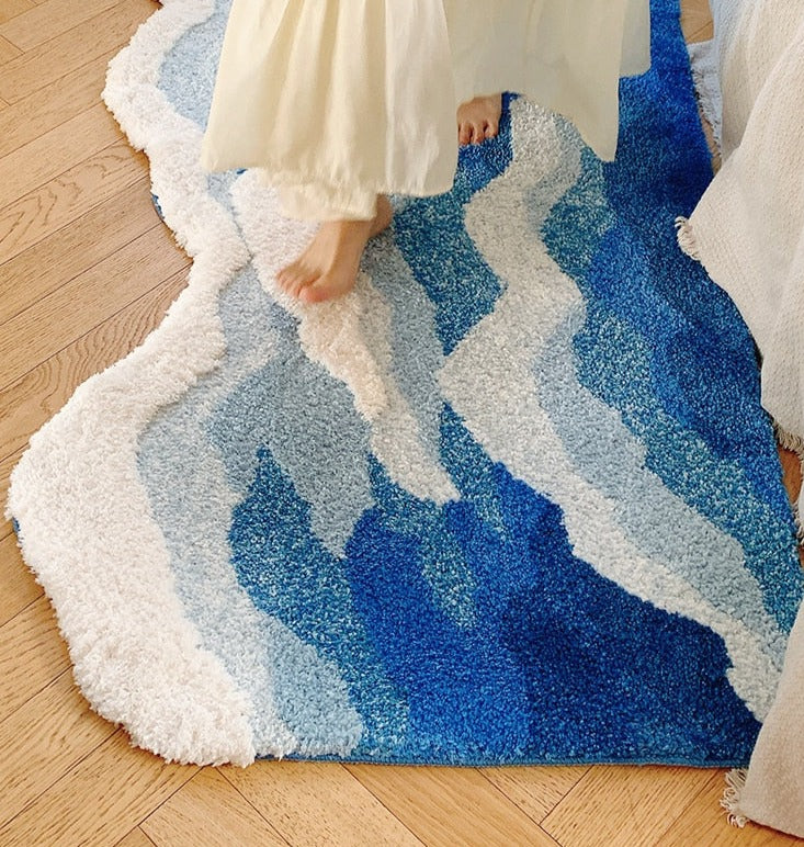 Blue Sea Bathroom Mat