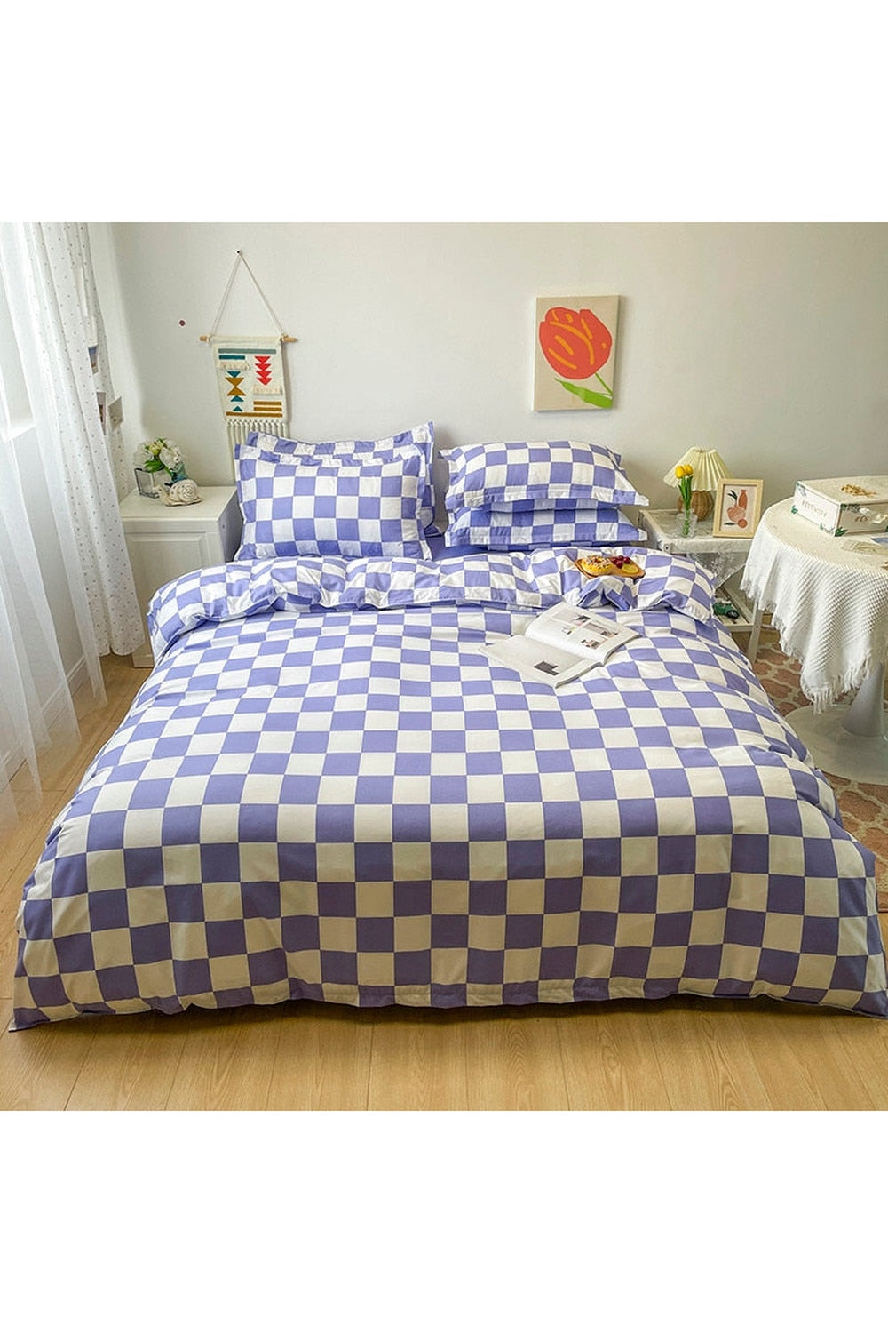 Soft Checkerboard Bedding Collection