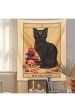 Magician Cat Fantasy Tapestry