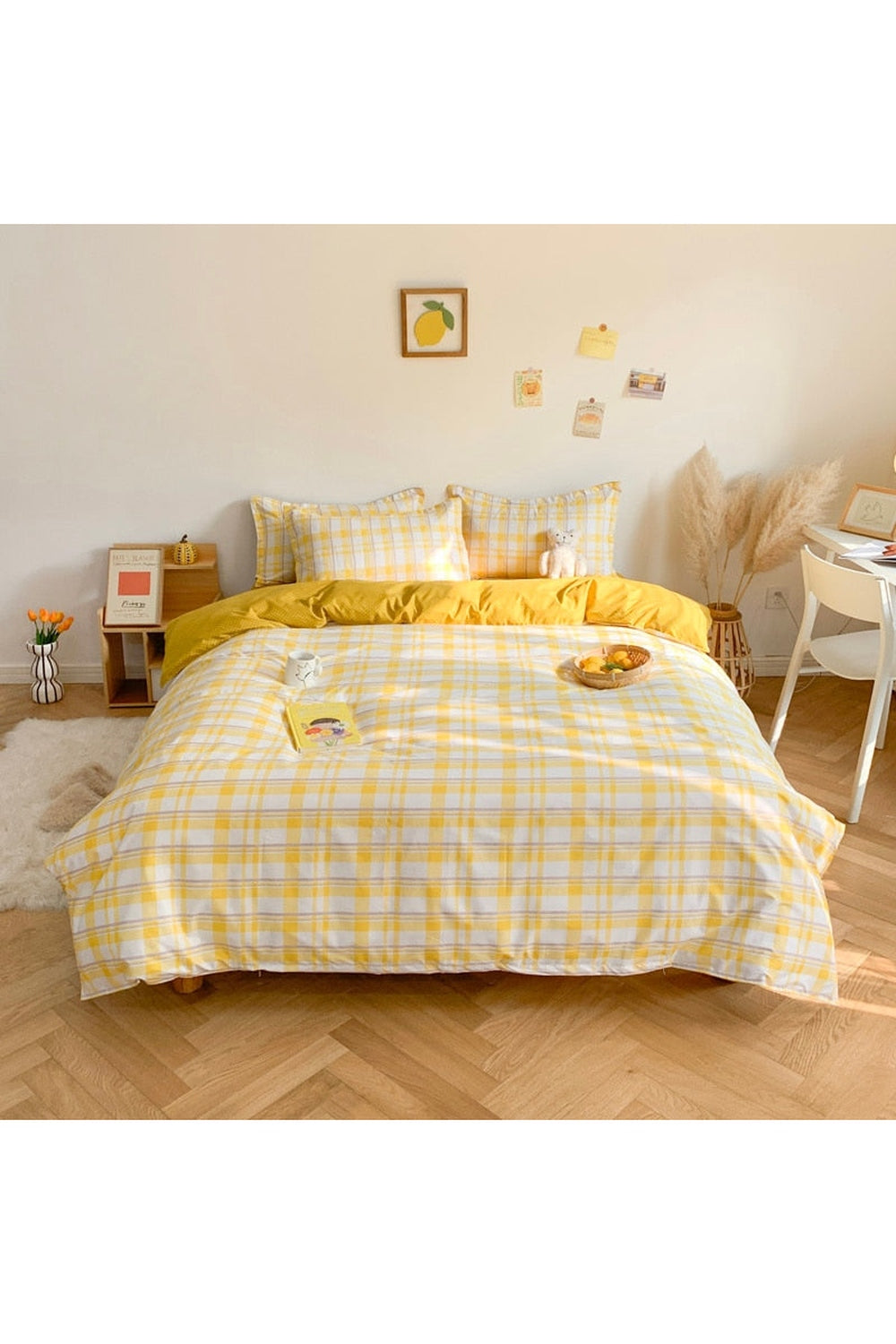 Soft Checkerboard Bedding Collection