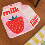 Pink Strawberry Floor Mat