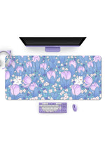 Purple Tulip Gaming Desk Mat