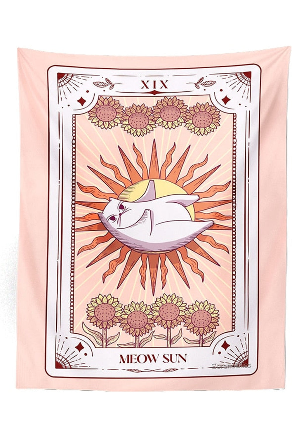 Charming Cat Tarot Wall Tapestry