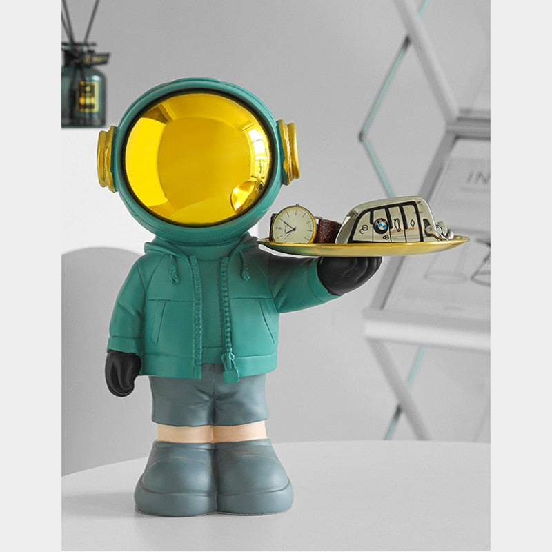 Aesthetic Key Storage Tray Astronaut