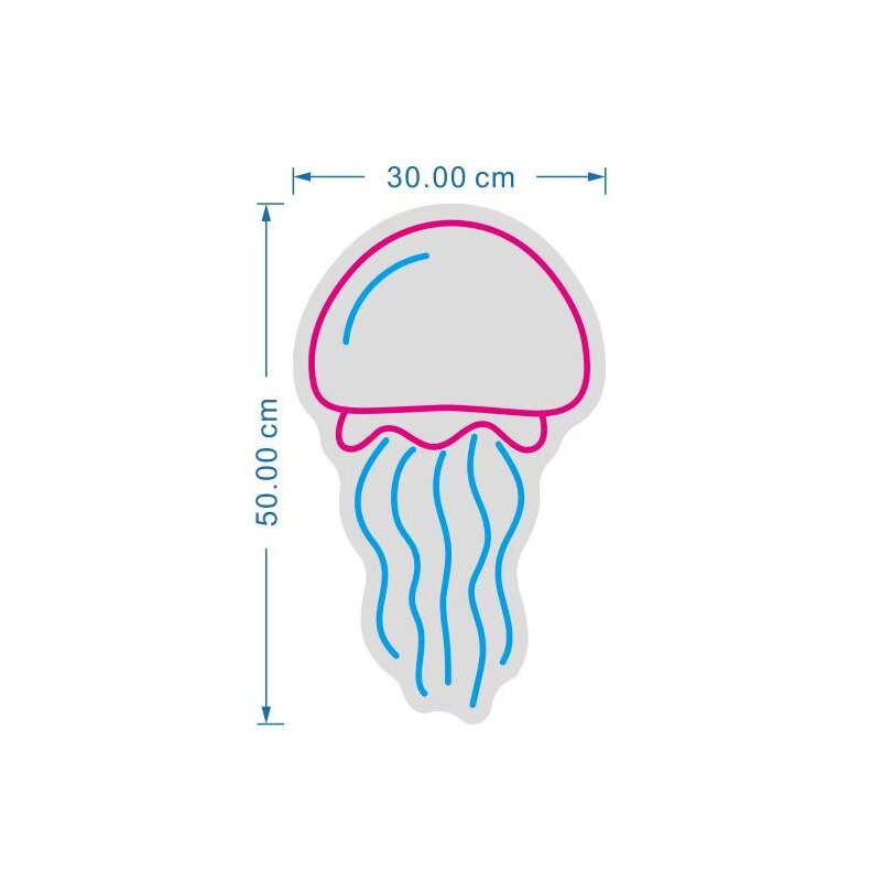 Jellyfish Neon Wall Lamp