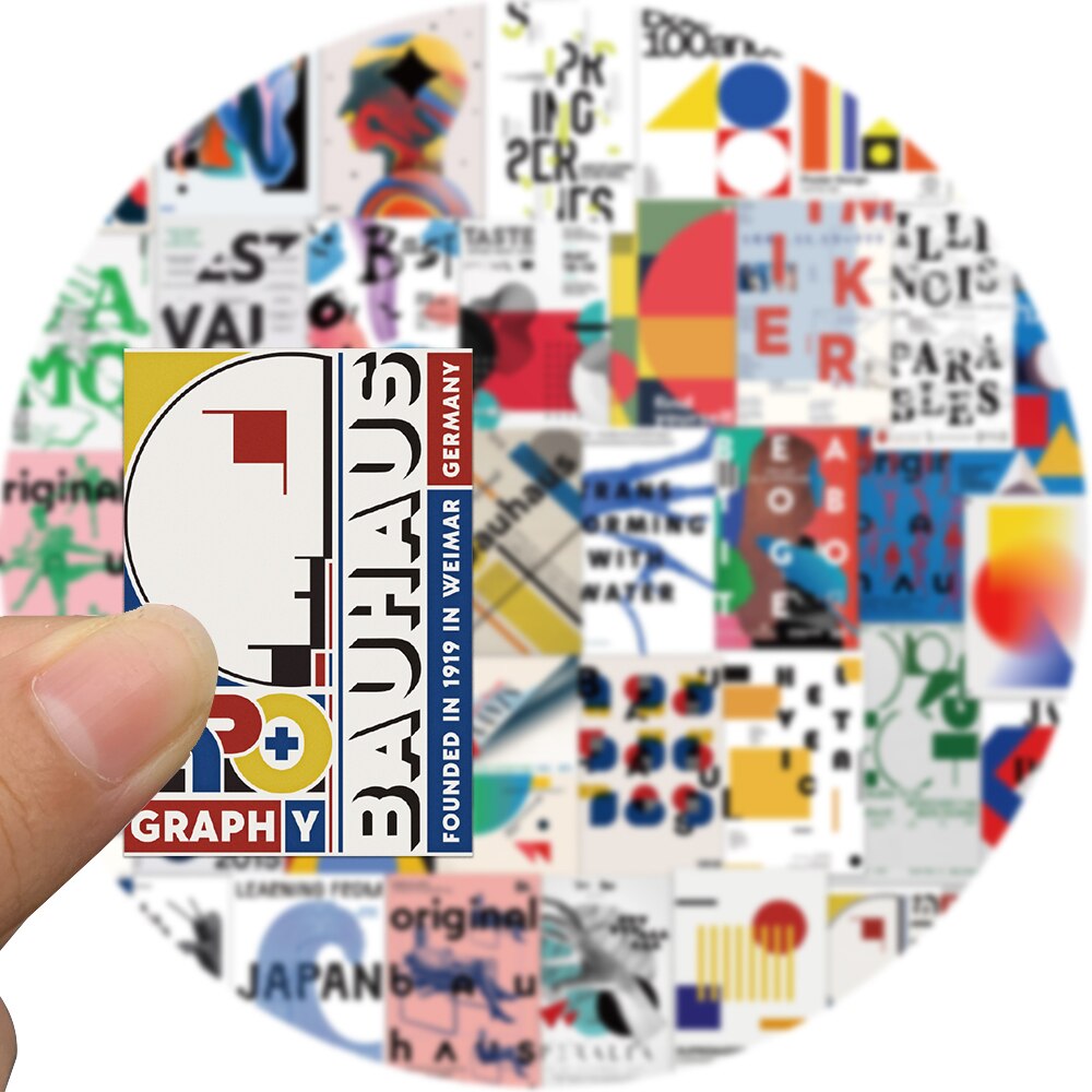 10/25/40PCS Bauhaus Art Graffiti Stickers