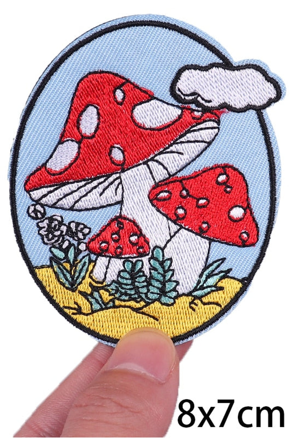 Mushroom Follower Embroidered Patches