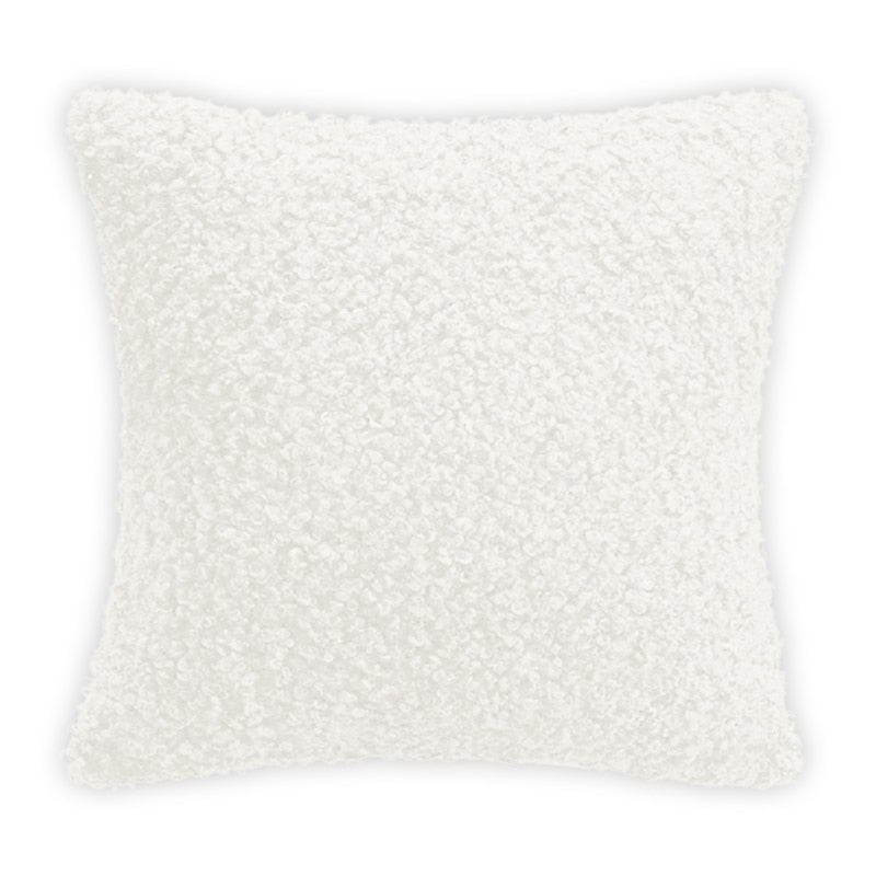 Grey Teddy Boucle Pillow Cover