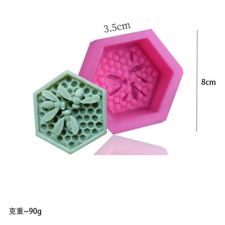 Honeycomb Cube Candle Mold