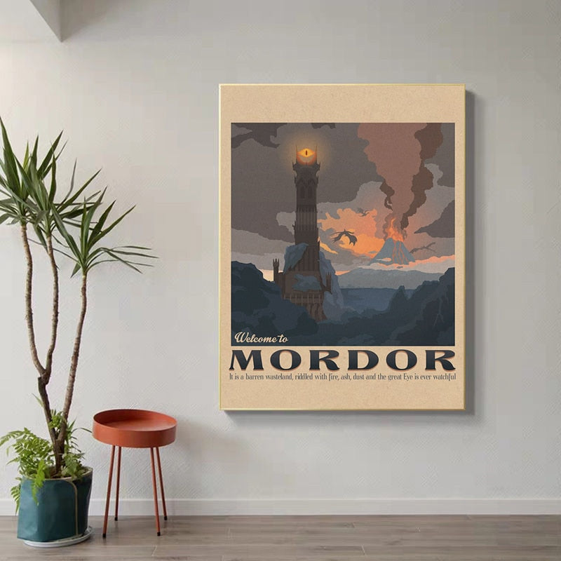 Vintage Tolkien Wall Art