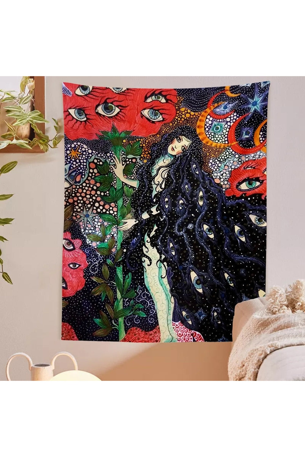 Mistress Of The World Psychedelic Tapestry