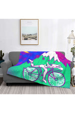 Albert Hoffman Bicycle Day Throw Blanket