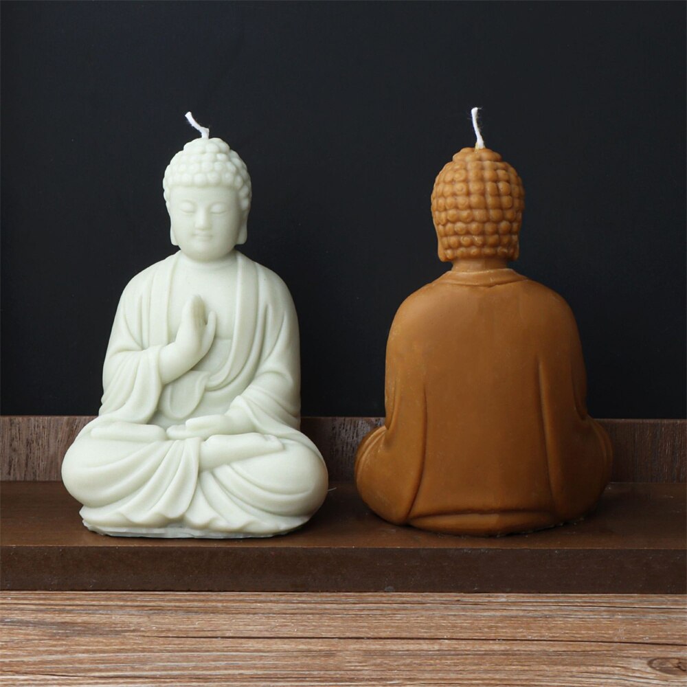 3D Buddha Candle Mold