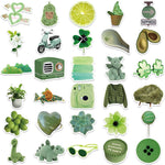 Green Cartoon Aesthetic Stickers