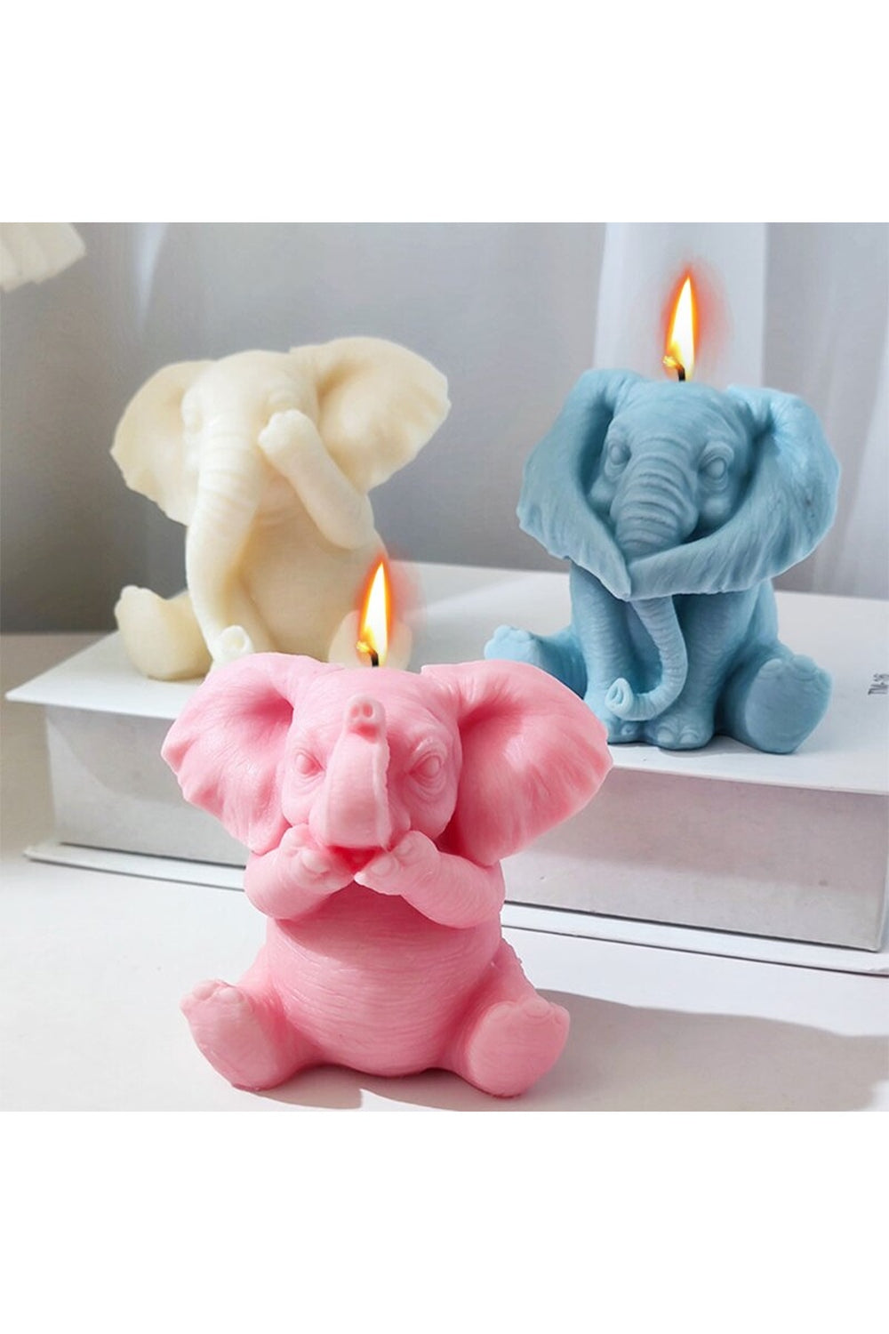 Majestic Elephant Candle Mold