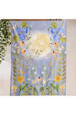 Moon Floral Art Tapestry