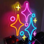 Cosmic Stars Neon Wall Art