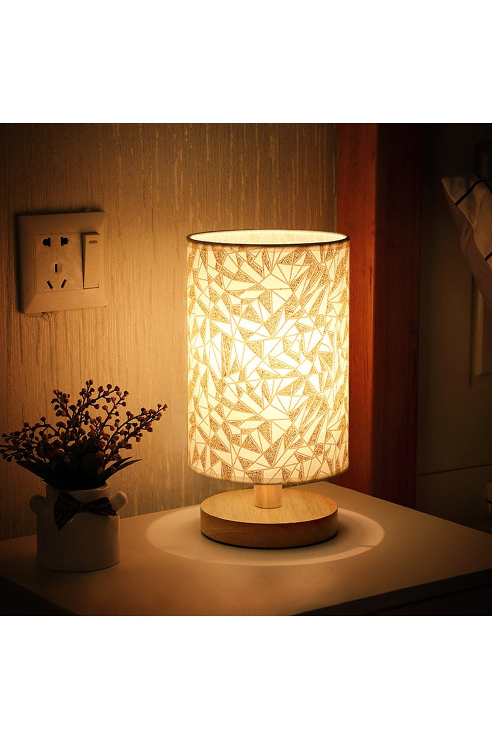 Light Academia Linen Table Lamp