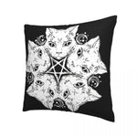 Pentagram Cat Pillow Case