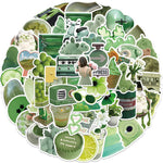 Green Cartoon Aesthetic Stickers