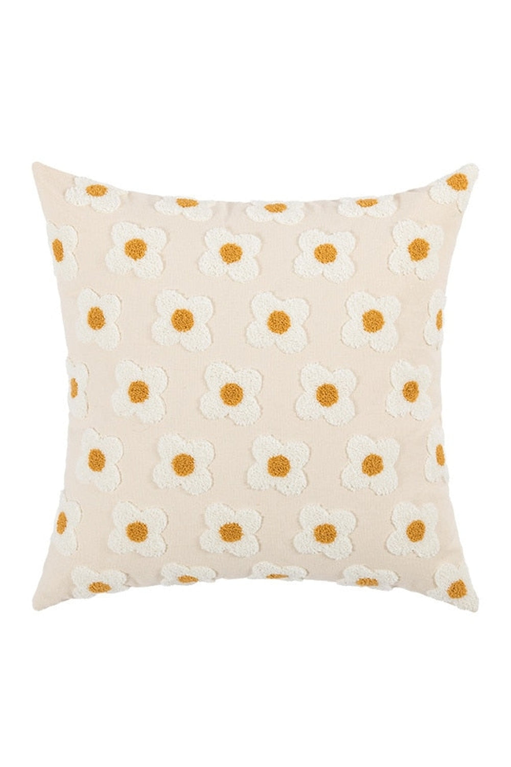 Floral Embroidery Pillow Elegance