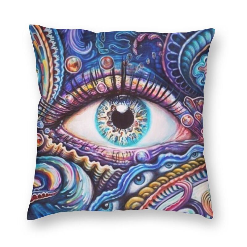 Psychedelic Eye Pattern Pillow Case