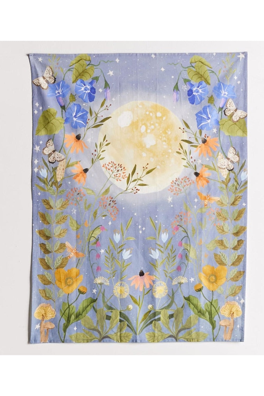 Moon Floral Art Tapestry