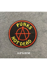 Edgy Punk Embroidered Patch Set