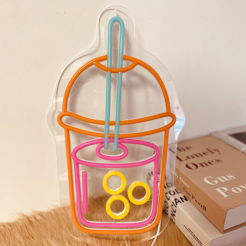 Milk Tea Cup Neon Lamp