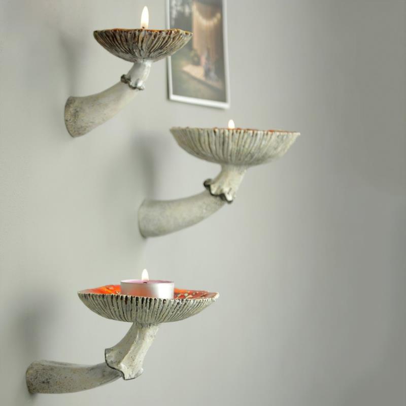 Mushroom Themed Hanging Shelf