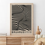 Bauhaus Lines Inspired Canvas Poster