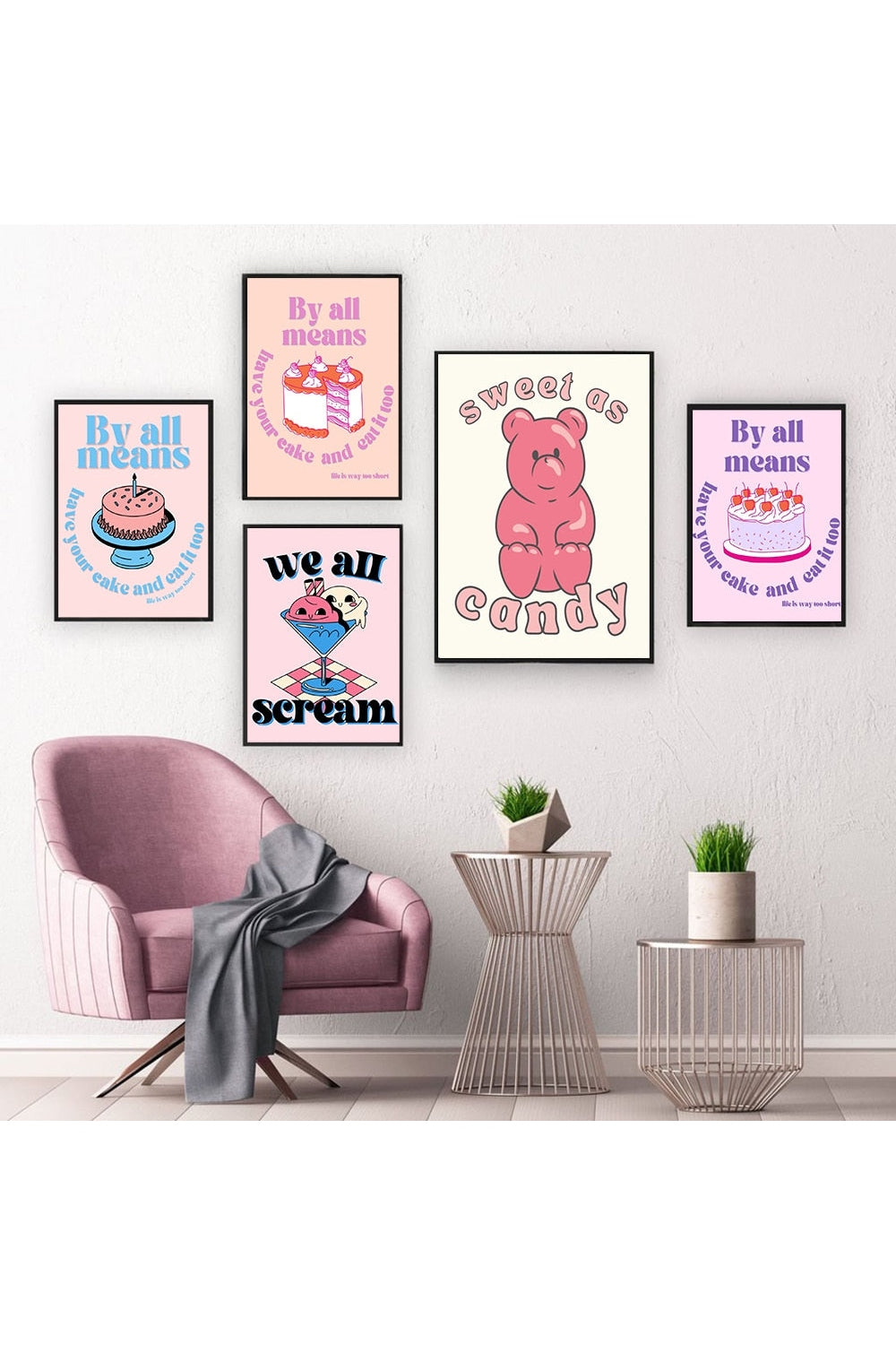 Cartoon Food Themed Posters