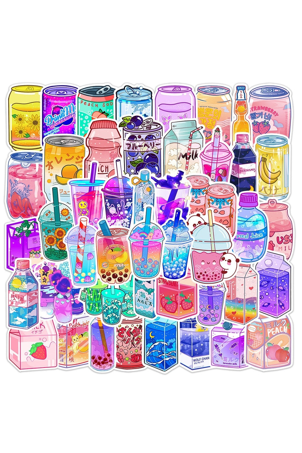 Fun Drink Themed Stickers