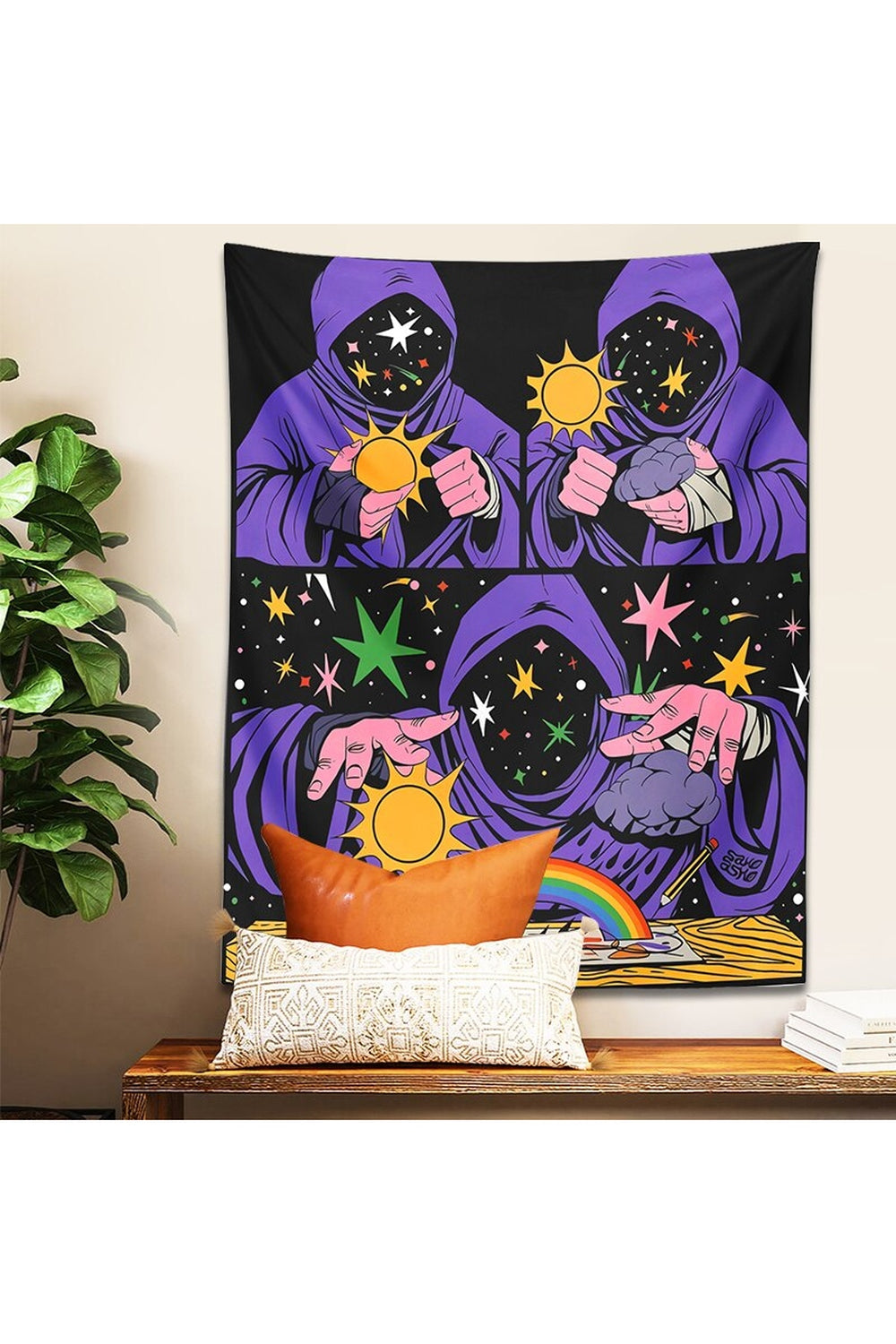 Mystical Divination Occult Tapestry