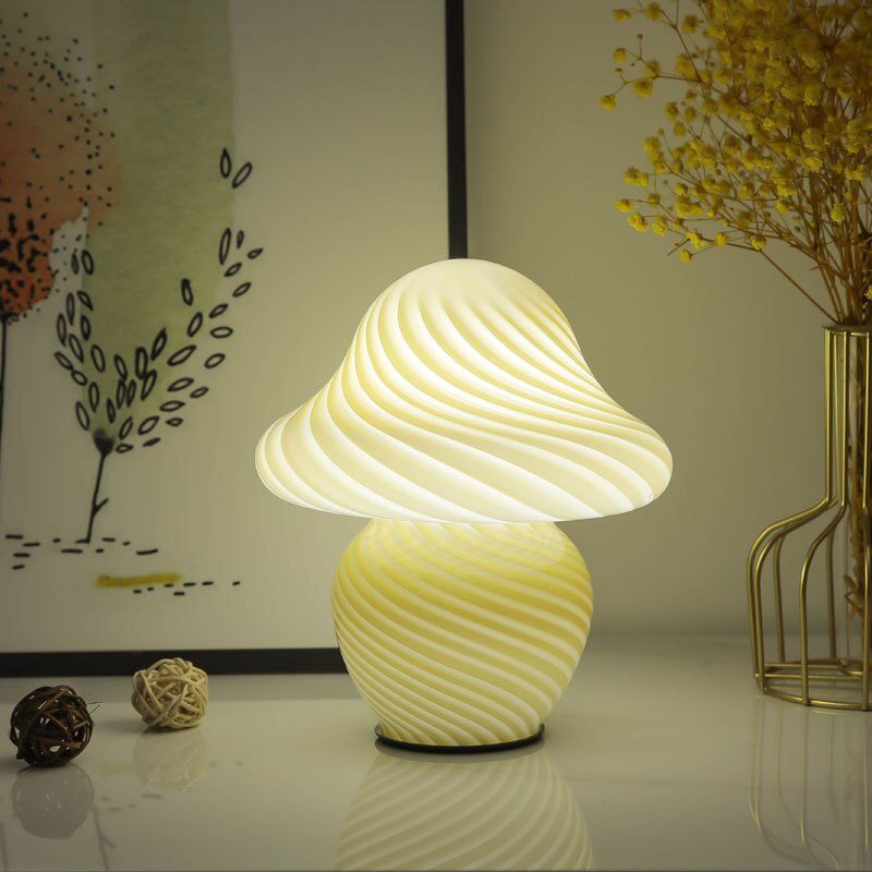 Whimsical Mushroom Office Lamp