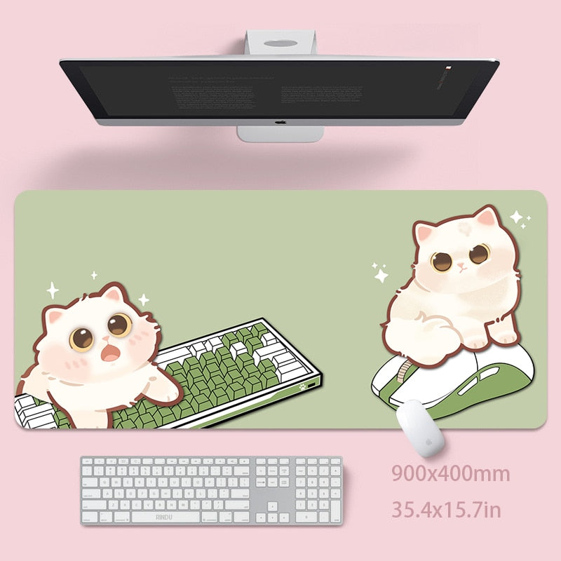 Cute Cat Large Deskmat