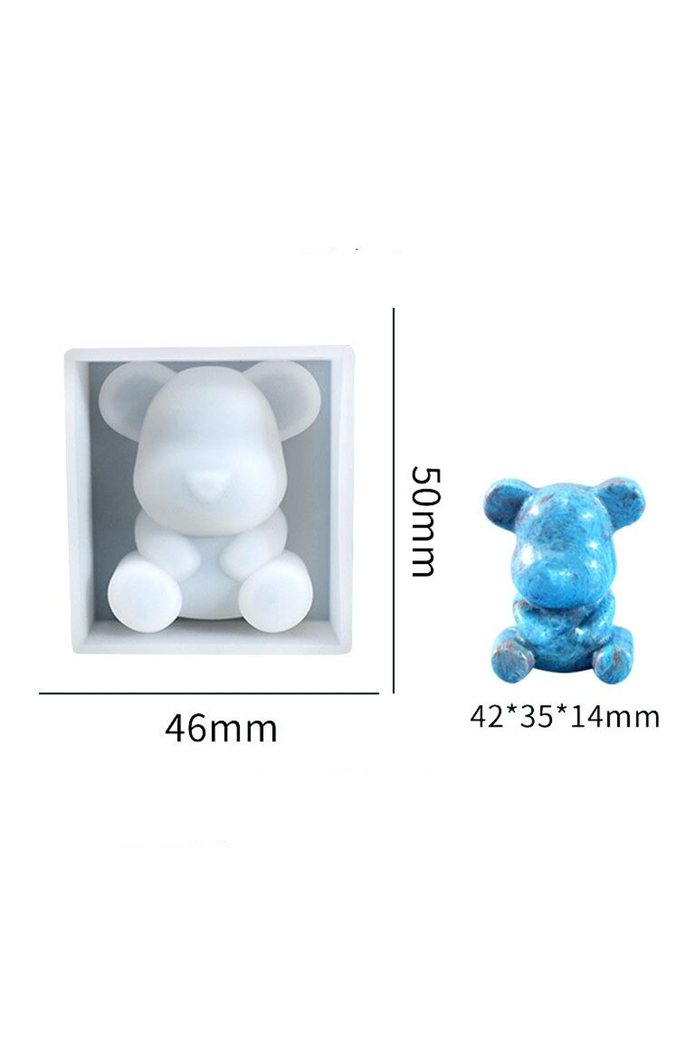 Whimsical Stereo Bear Candle Mold