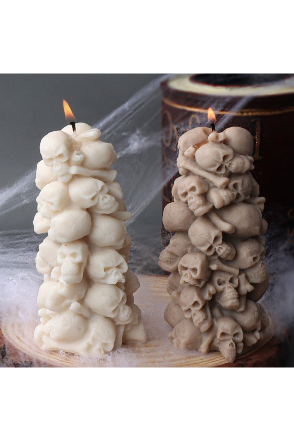 Gothic Skeleton Tower Candle Mold